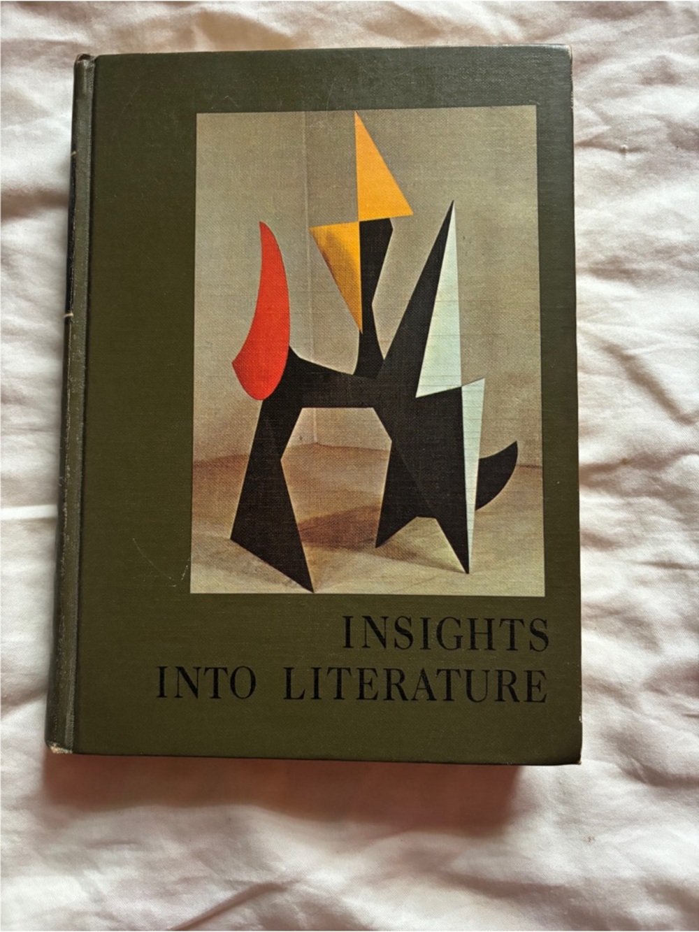 “Insights Into Literature” Hardcover Vintage Textbook 1968
